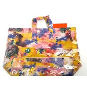 Comme des Garçons NWT Multicolor Futura Print Tote Bag